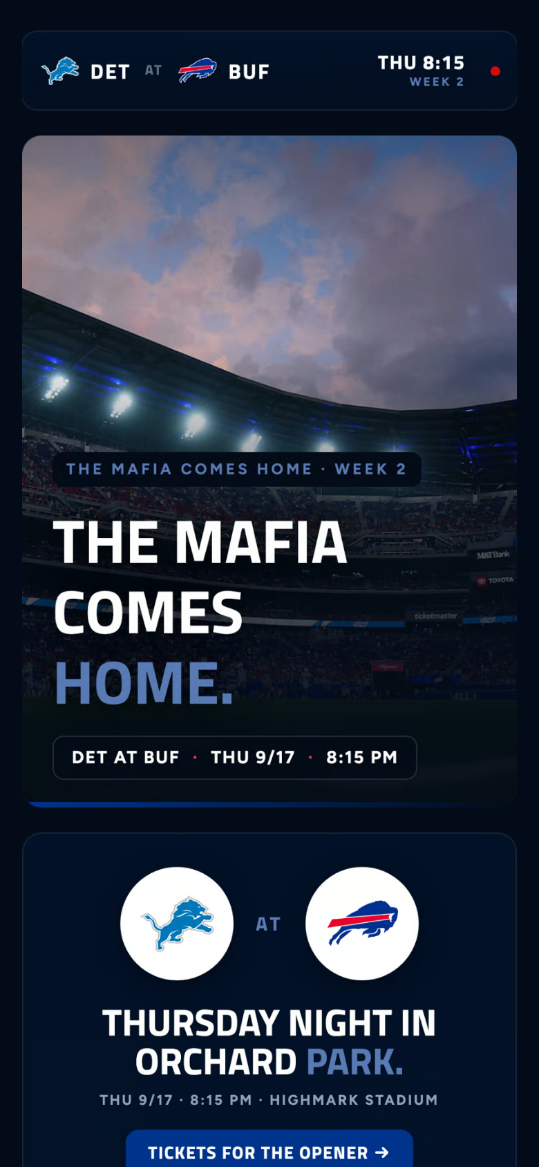 Buffalo Bills — The Mafia Comes Home